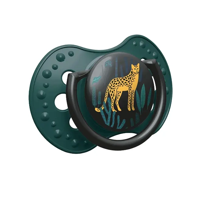 LOVI - smoczek silikonowy dynamiczny JUNGLE BOY 2 szt. | 3-6 m