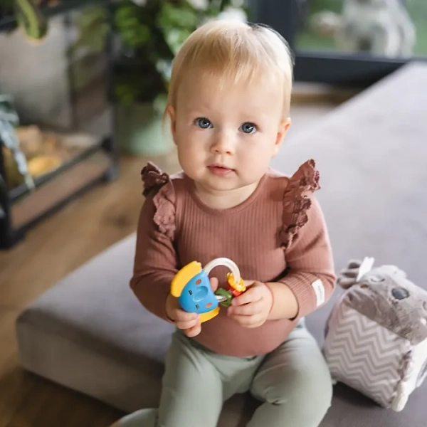 BABYONO - grzechotka z gryzakiem | Elaphant