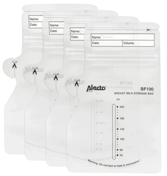 ALECTO BF100 - woreczki do przechowywania pokarmu 100 szt.