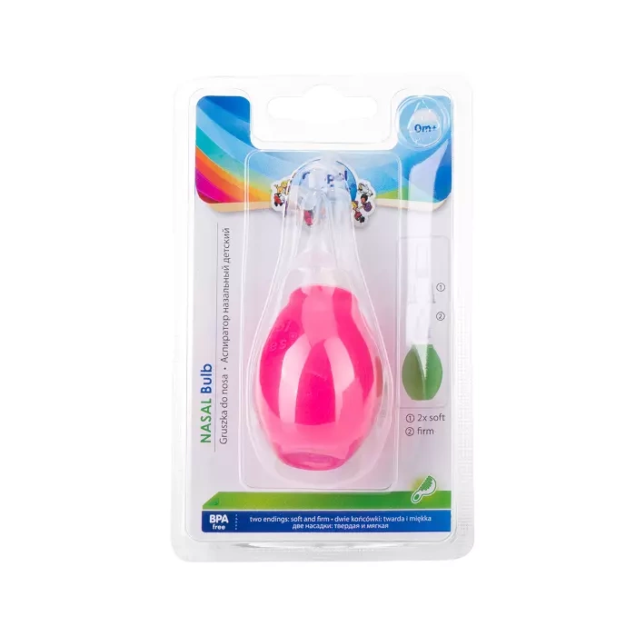 CANPOL BABIES - gruszka do nosa dla niemowląt z miękką i twardą końcówką