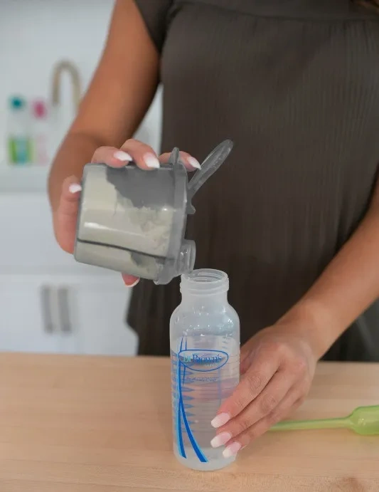 DR BROWN'S - 3-komorowy pojemnik na mleko w proszku | Szary