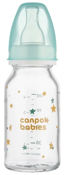 CANPOL BABIES - butelka szklana wąska 120 ml | TOYS