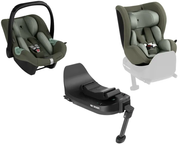 ABC DESIGN zestaw modułowy na 4 lata: Tulip i-Size + Lily i-Size + baza Root | Sage