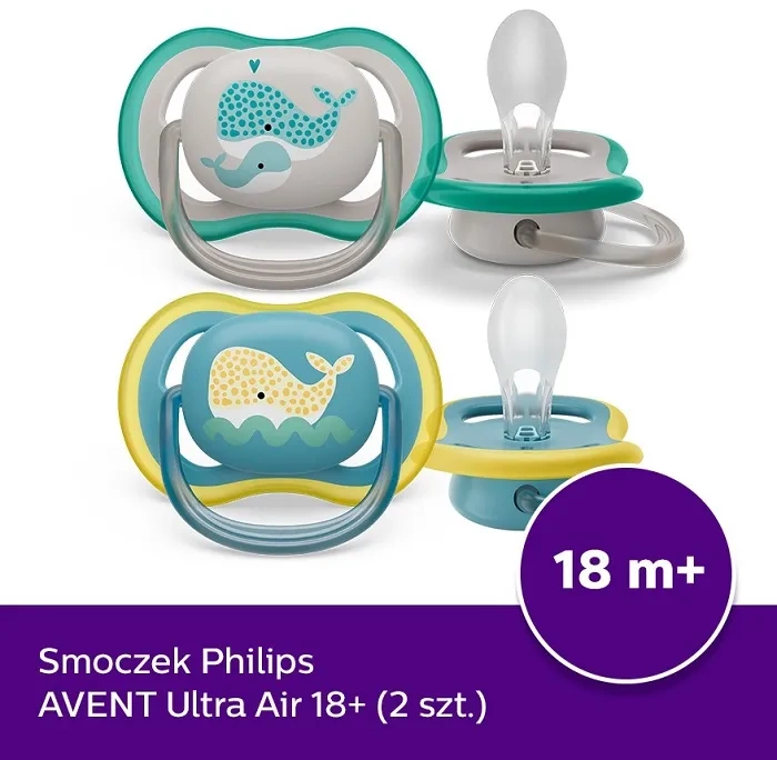 PHILIPS AVENT Ultra Air - smoczek ortodontyczny 2 szt. | 18 m+
