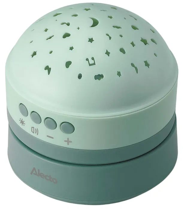 ALECTO BC130 - projektor 2w1 z białym szumem i kołysankami | Miętowy