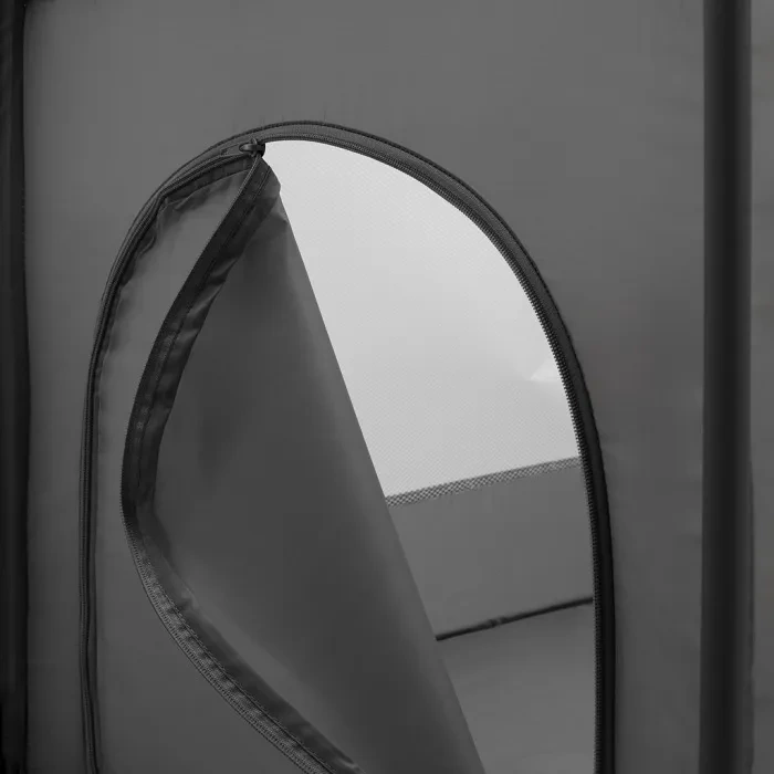 BABY MIX Side - łóżeczko turystyczne z opuszczanym bokiem | Szare