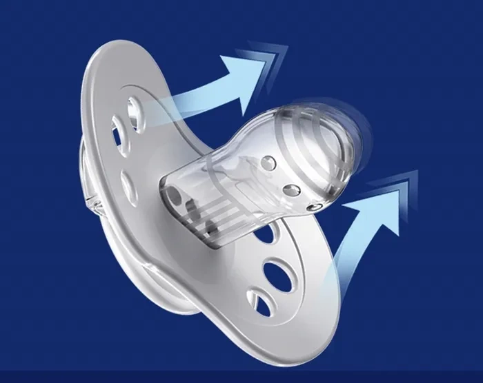 LOVI Blossom - 2 x smoczek silikonowy dynamiczny 0-6 m | Ivory