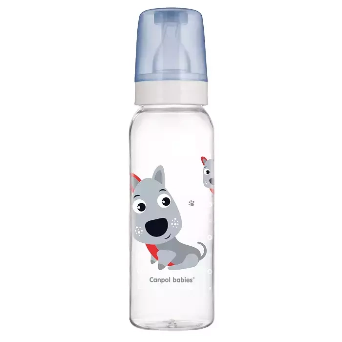 CANPOL BABIES - butelka wąska 250 ml | CUTE ANIMALS