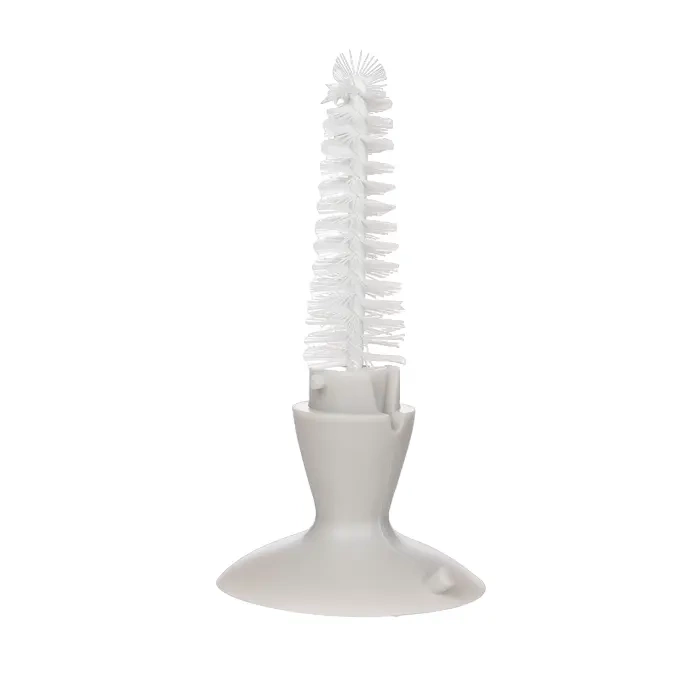 CANPOL BABIES - szczotka do butelek i smoczków z gąbką i przyssawką