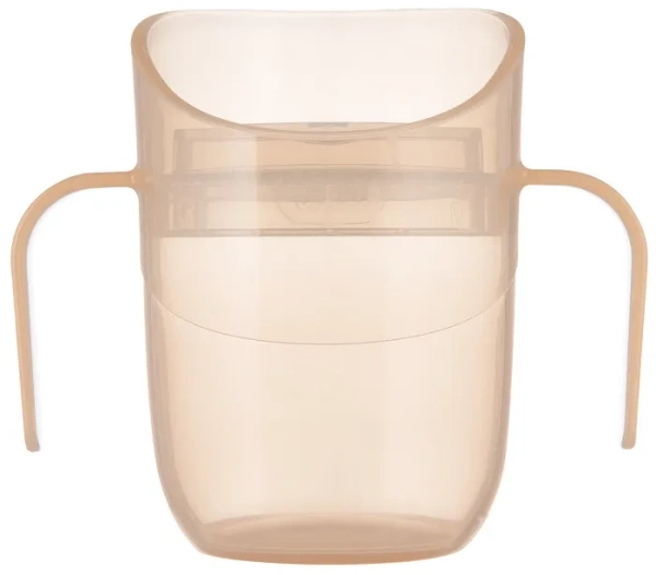 LOVI Genius - kubek treningowy z wkładką i uchwytami 150 ml | Nude