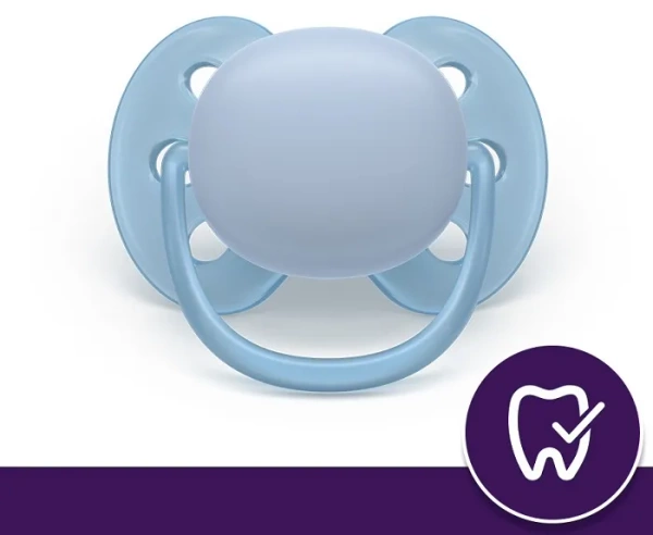 PHILIPS AVENT Ultra Soft - smoczek ortodontyczny 2 szt. | 0-6 m