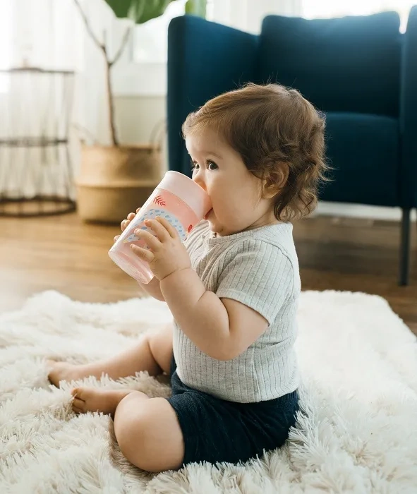 DR BROWN'S Cheers 360° - kubek "picie jak ze szklanki" 300 ml, 9 m+ | Różowy