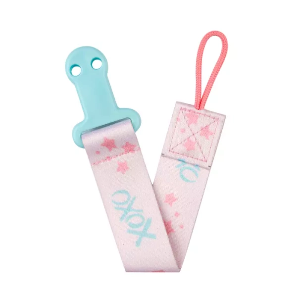 CANPOL BABIES - tasiemka do smoczka uspokajającego EXOTIC ANIMALS | różowa