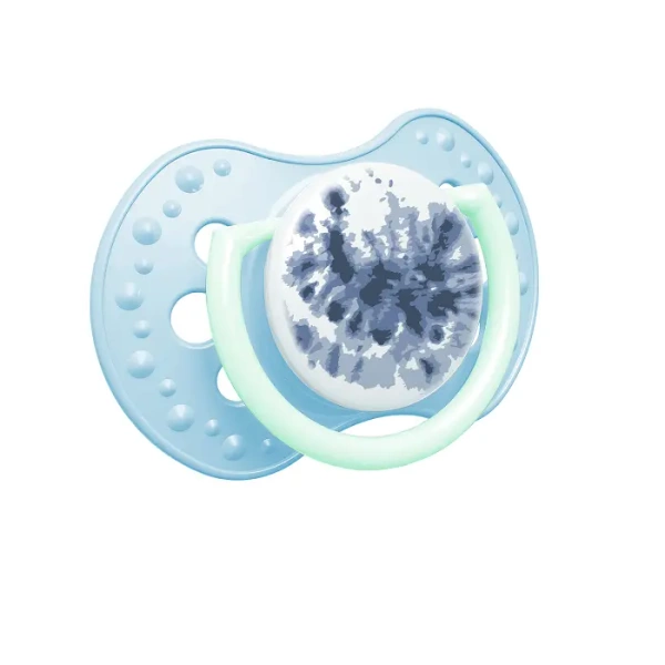 LOVI - smoczek silikonowy dynamiczny TIE DYE BLUE  2 szt. | 6-18m