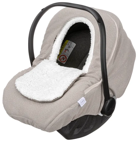 COZYWAY - pokrowiec na fotelik dla niemowlaka | Milk Chocolate