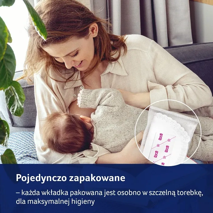 LOVI Discreet Elegance - antybakteryjne wkładki laktacyjne 40 szt. | białe