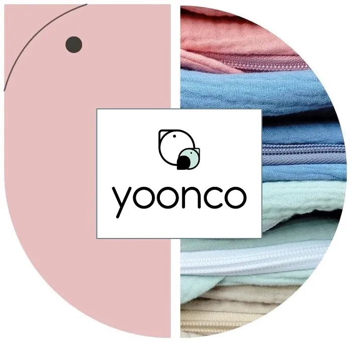 YOONCO - muślinowa poduszka do karmienia Rogal | Mięta