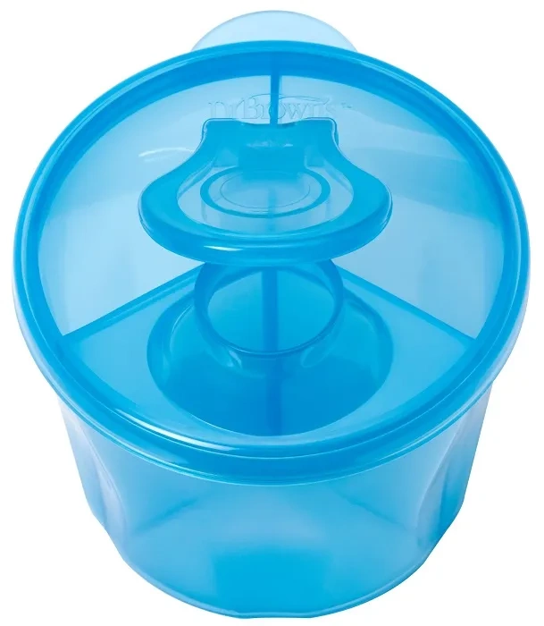 DR BROWN'S - 3-komorowy pojemnik na mleko w proszku | Niebieski