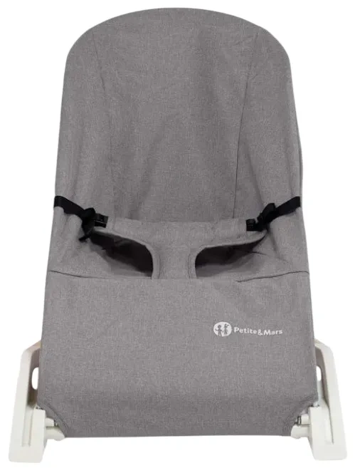 PETITE & MARS Calmy - leżaczek z funkcją kołysania | Grey