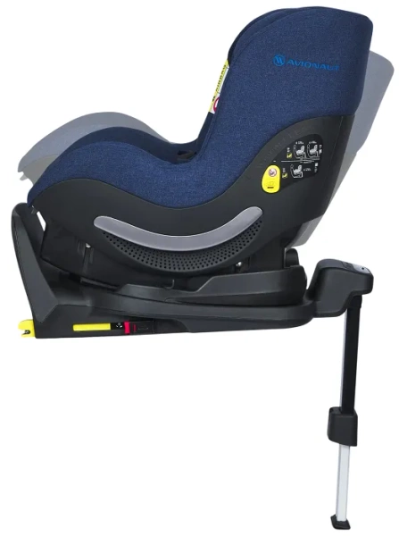 AVIONAUT Aerofix RWF Airflow - fotelik samochodowy 0-18,5 kg + obrotowa baza IQ Orbit | Navy