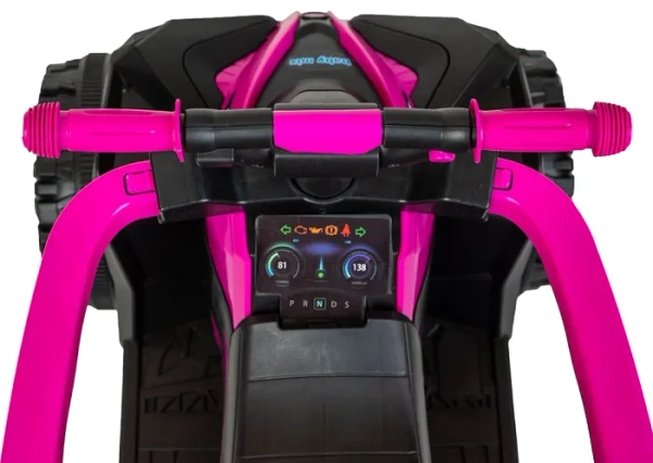 BABY MIX Mega - jeździk z rączką i barierką | Żółty