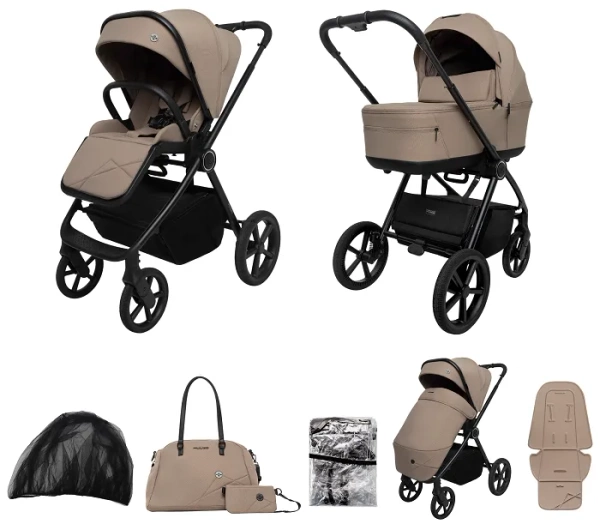 MUUVO One - wózek wielofunkcyjny, zestaw 2w1 | Praline