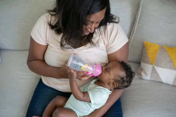 DR BROWN'S Options+ - antykolkowa, szeroka butelka 270 ml (0 m+) | Różowa - słoneczniki