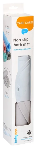 BABYONO - mata antypoślizgowa do kąpieli | Różowa