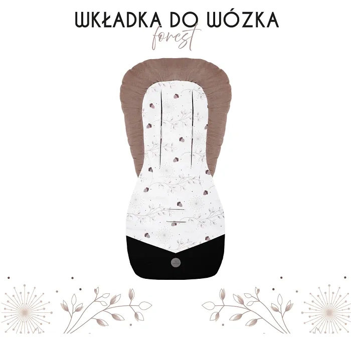 YOONCO - dwustronna wkładka do wózka | Forest