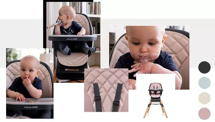 MUUVO Choc 2 - krzesełko do karmienia 3w1 | Beige