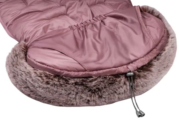 YOONCO - regulowany zimowy śpiworek do wózka z 5-punktowymi wycięciami na pasy | Rosewood