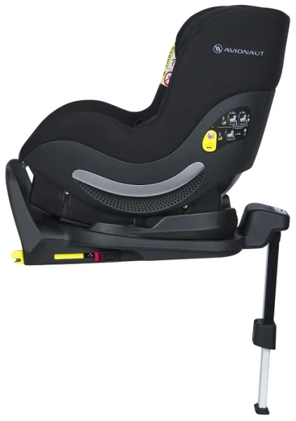 AVIONAUT Aerofix RWF Airflow - fotelik samochodowy 0-18,5 kg + obrotowa baza IQ Orbit | Black