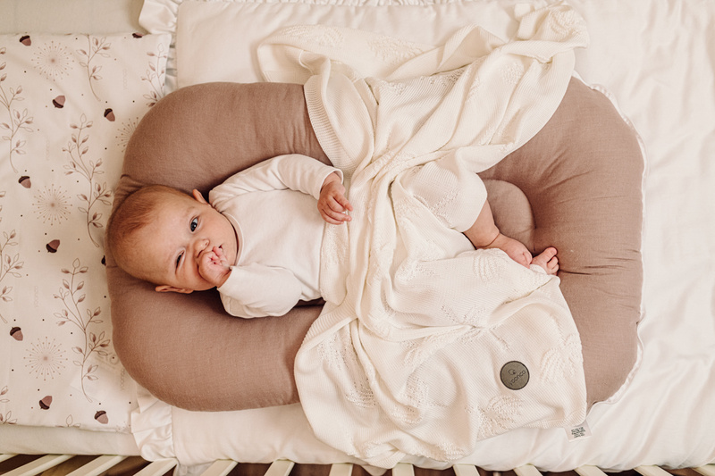 YOONCO Dmuchawce - kocyk bambusowy 80x100 cm | Beżowy