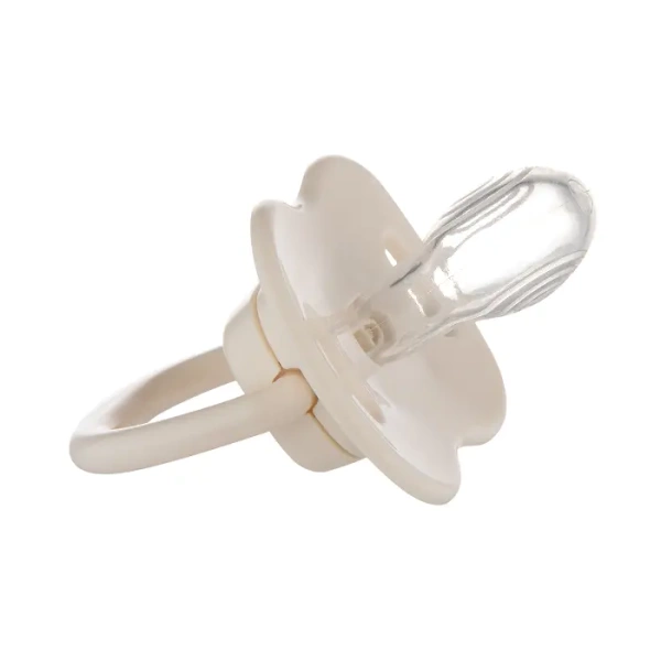 CANPOL BABIES - smoczek uspokajający silikonowy 6-18m symetryczny MOUNTAINS 2 szt. | żółte