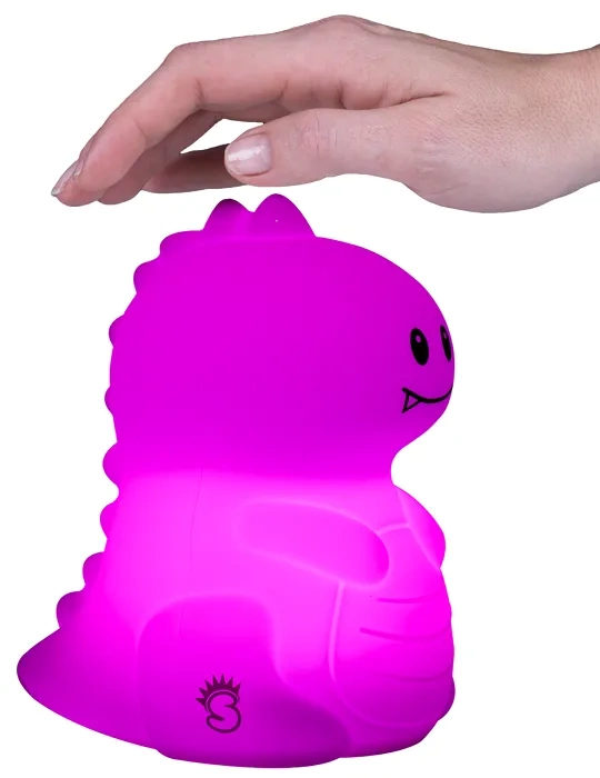 MESMED Świetlaczki - lampka silikonowa z pilotem | Dinozaur Dinuś