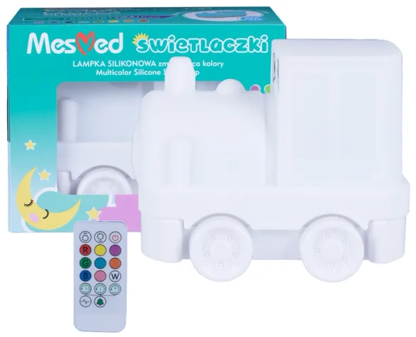 MESMED Świetlaczki - lampka silikonowa z pilotem | Lokomotywa