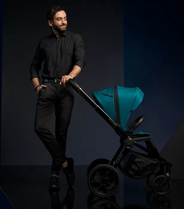 MUUVO Quick SE 2 - wózek wielofunkcyjny, zestaw 2w1 z gondolą Quick 3.0 | Sunset Black + Steel Grey (+ ADAPTERY)