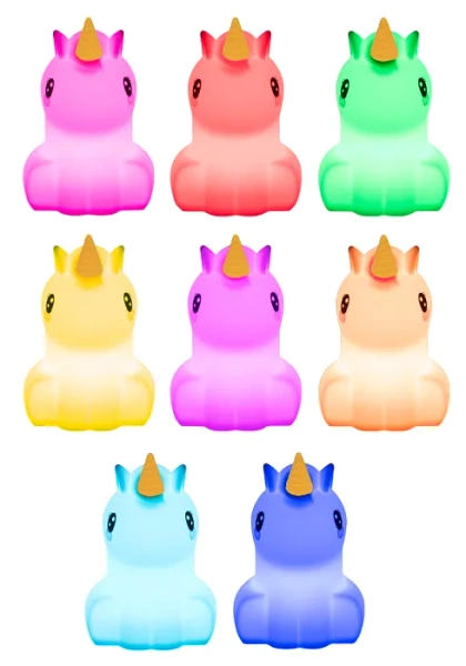 MESMED Świetlaczki - lampka silikonowa z pilotem | Jednorożec