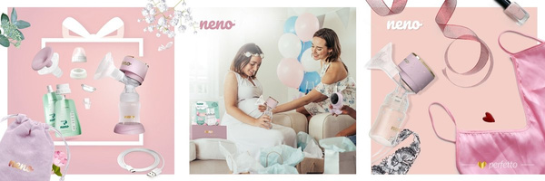 NENO Perfetto - 3-fazowy bezprzewodowy laktator elektroniczny | POJEDYNCZY