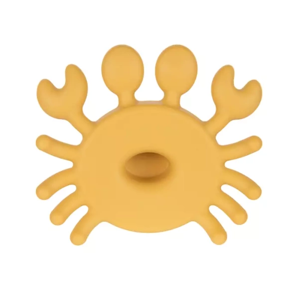 CANPOL BABIES - gryzak drewniano- silikonowy dla niemowląt | KRAB