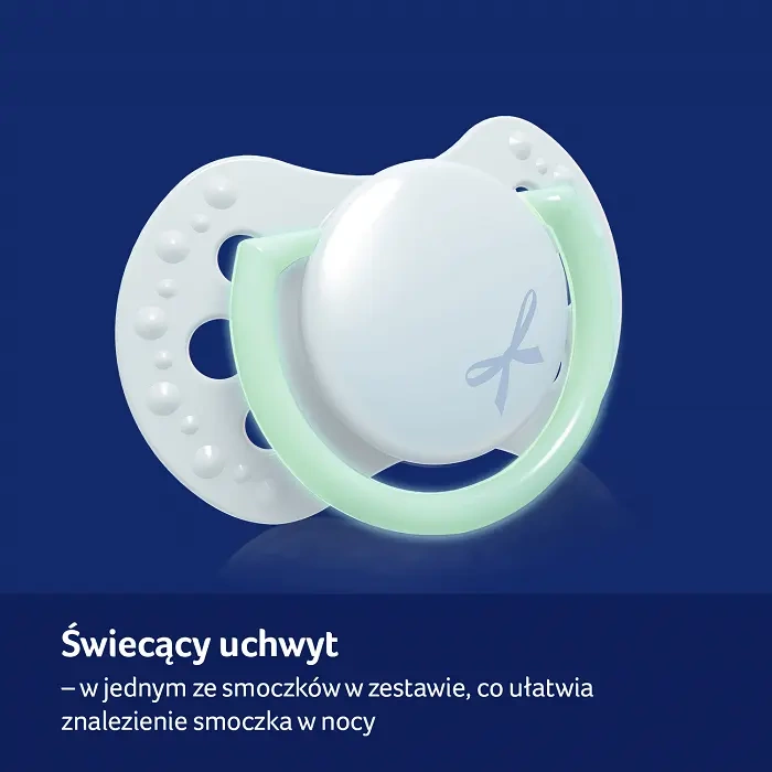 LOVI - smoczek silikonowy dynamiczny BABY SHOWER BOY 2 szt. | 0-2 m