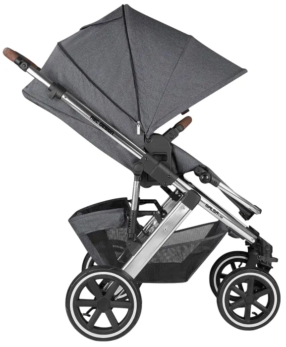 ABC DESIGN Salsa 4 Air - wózek wielofunkcyjny, zestaw 2w1 + okrycie na nóżki | Asphalt