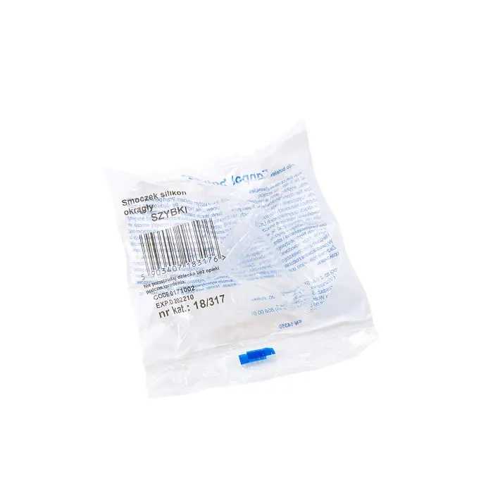 CANPOL BABIES - smoczek silikon szybki okrągły do butelki wąskiej 1 szt. | 12m+