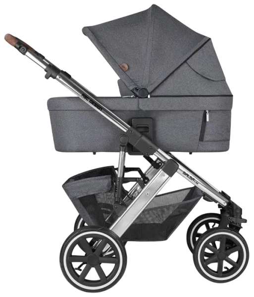 ABC DESIGN Salsa 4 Air - wózek wielofunkcyjny, zestaw 2w1 + okrycie na nóżki | Asphalt