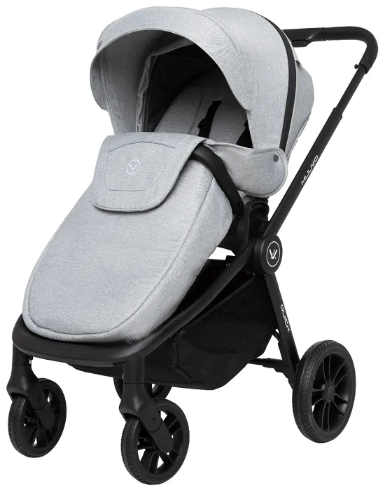 MUUVO Quick - wózek wielofunkcyjny, zestaw 2w1 z gondolą Quick standard | Rocky Grey