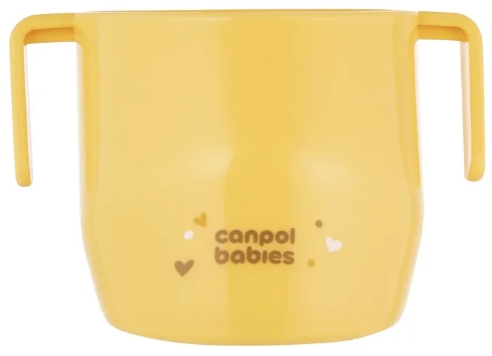 CANPOL BABIES Smart Cup - sprytny kubek do nauki picia z uchwytami 12 m+ | Żółty