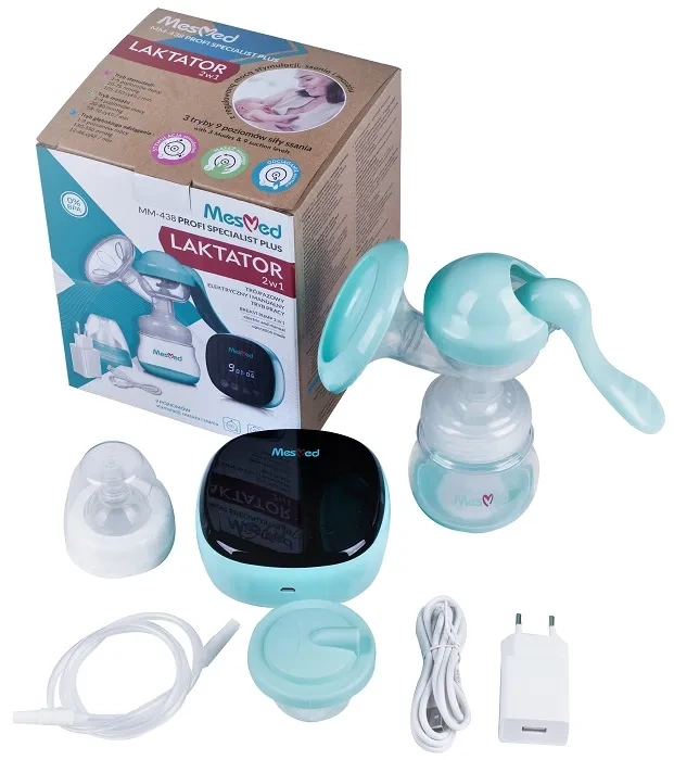 MESMED - trójfazowy laktator elektryczny i manualny | Profi Specialist Plus 2w1