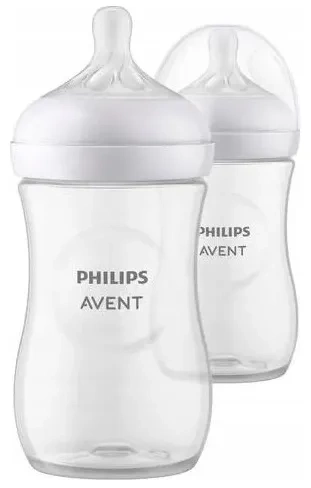 PHILIPS AVENT Natural Response - 2 responsywne butelki antykolkowe 260 ml | 1 m+