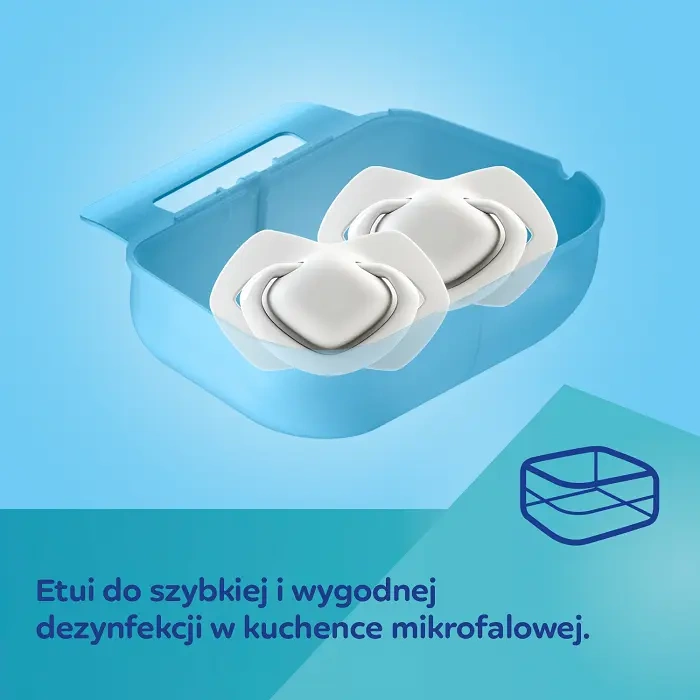 CANPOL BABIES - smoczek silikonowy 6-18m symetryczny świecący w ciemności | SLEEPY KOALA Girl 2szt.