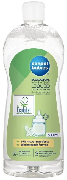 CANPOL BABIES - ekologiczny płyn do mycia smoczków i butelek 500 ml